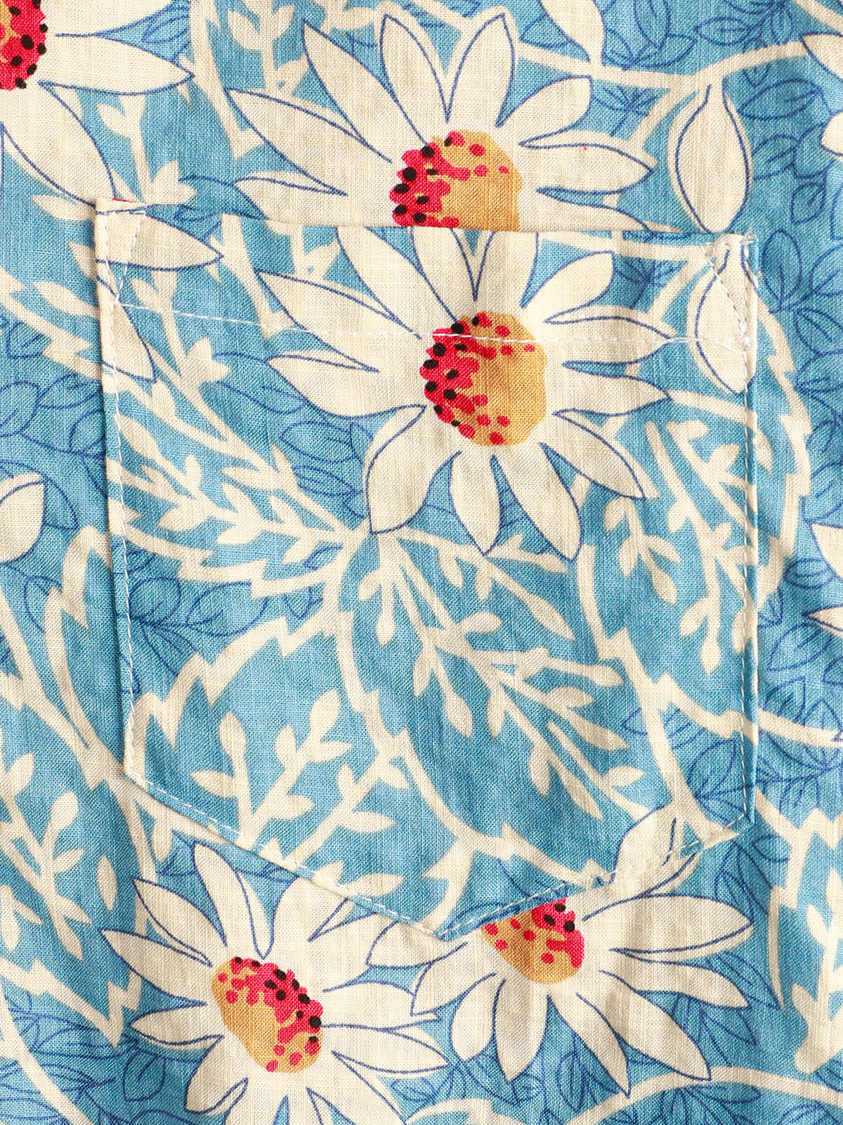 Herren Blumenmuster Baumwolle Kurzarmhemd