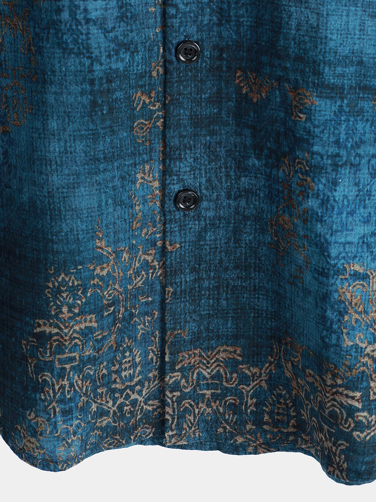 Herren Kurzärmliges Sommerhemd Blau