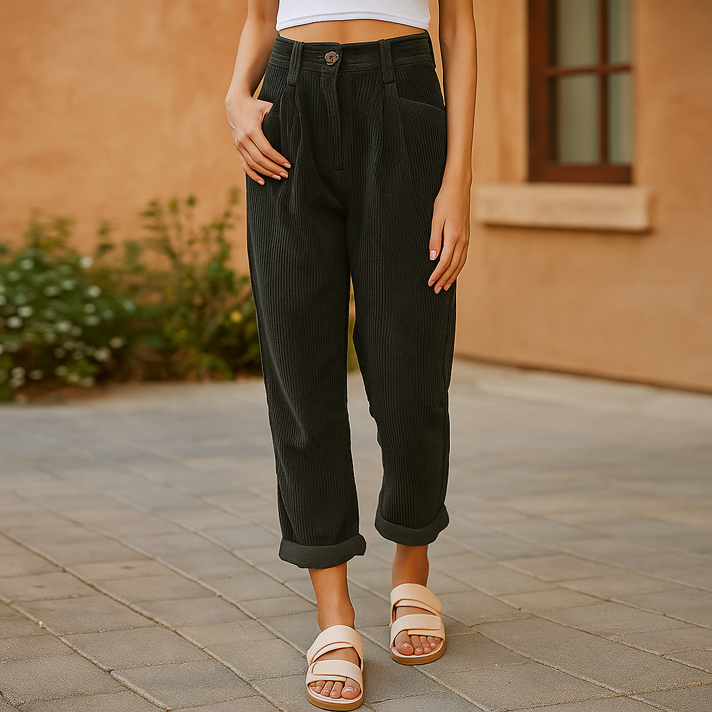 Sofie – Pantaloni in velluto a coste retrò