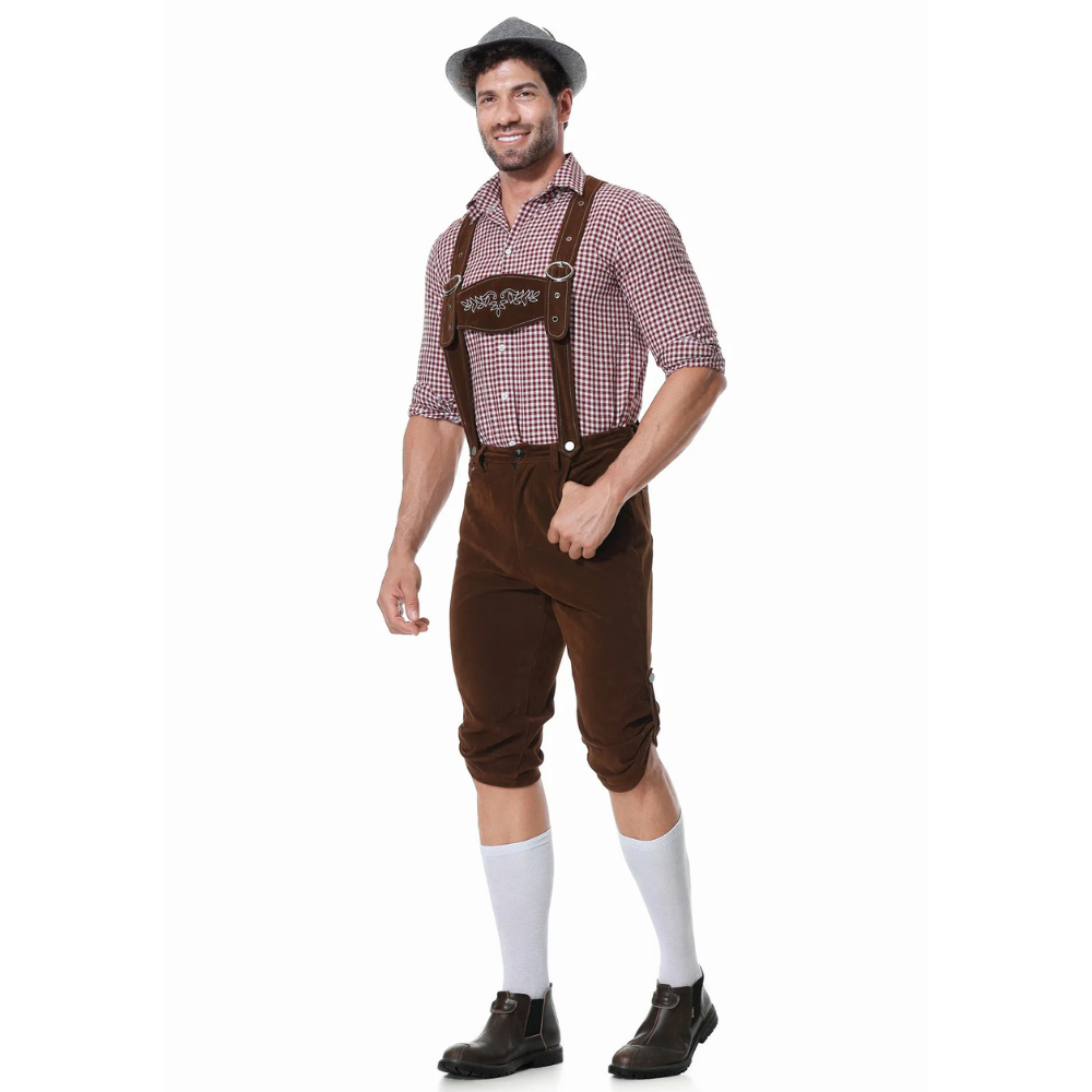 Nikolas – Klassisk lederhosen med skjorte