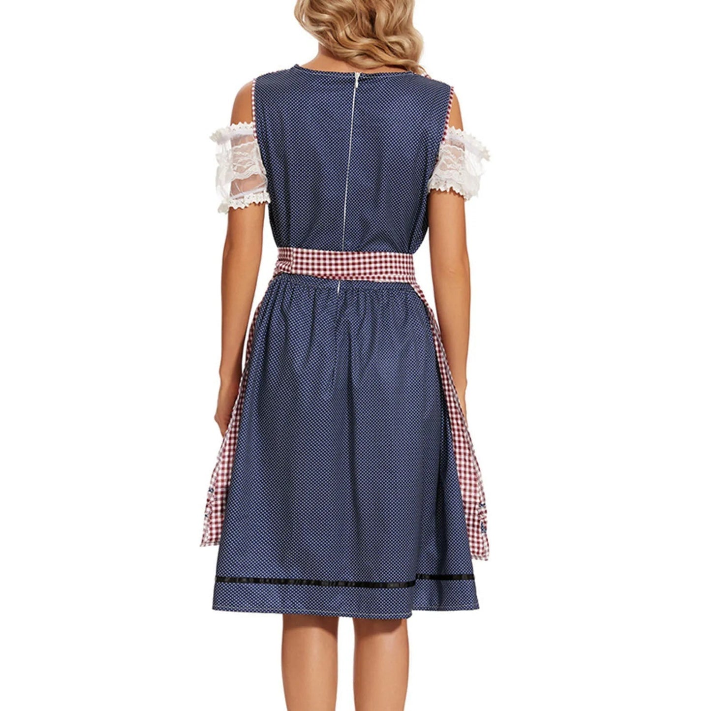 Gennie – Klassisk dirndl med ternet forklæde