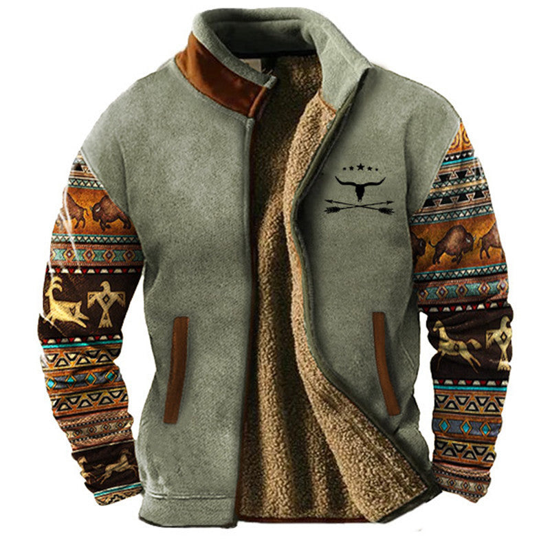 Enzo – Giacca casual da uomo in pile