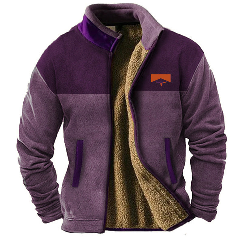 Enzo – Giacca casual da uomo in pile