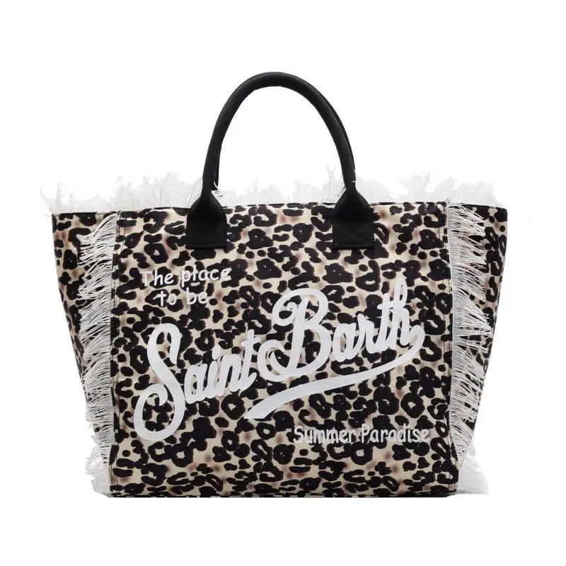 Savina – Borsa tote con stampa leopardata