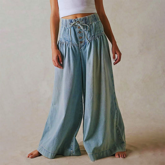 Astrid – Jeans boho con dettagli artigianali