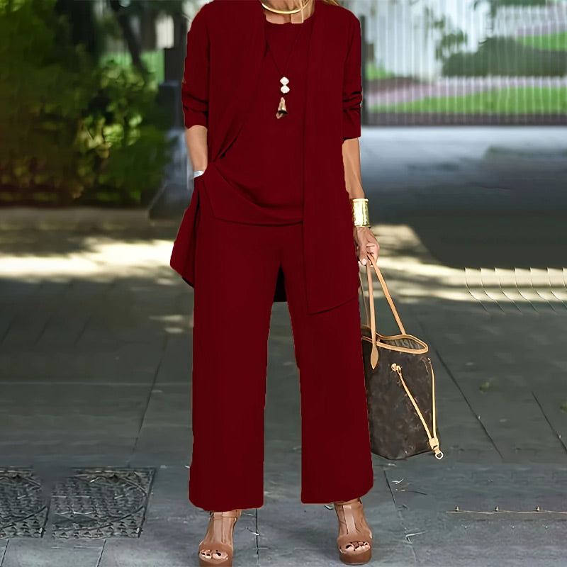 Francesca™ – Completo Elegante 3 Pezzi a Taglio Morbido