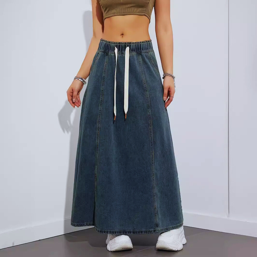 Alexandria – Gonna maxi in denim leggero