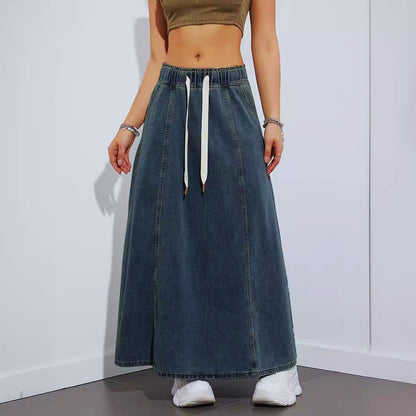Alexandria – Gonna maxi in denim leggero