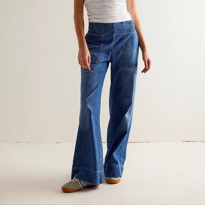 Laurel – Jeans boho in denim morbido