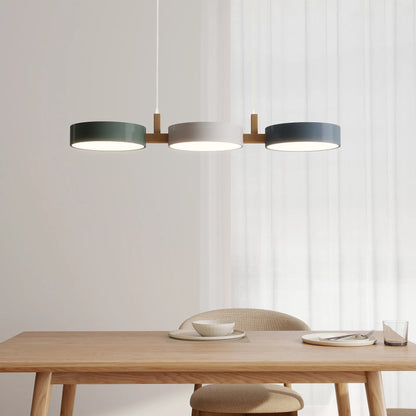 Lampada a sospensione cilindrica in metallo moderno nordico