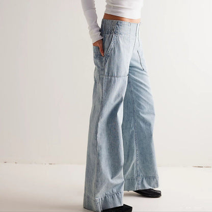 Laurel – Jeans boho in denim morbido
