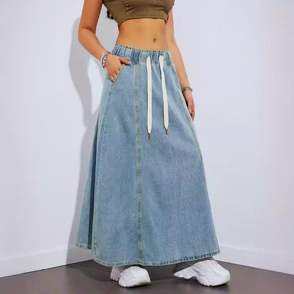 Alexandria – Gonna maxi in denim leggero