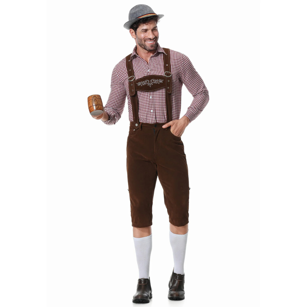 Nikolas – Klassisk lederhosen med skjorte