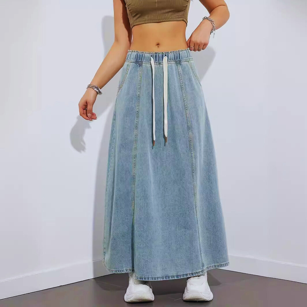 Alexandria – Gonna maxi in denim leggero
