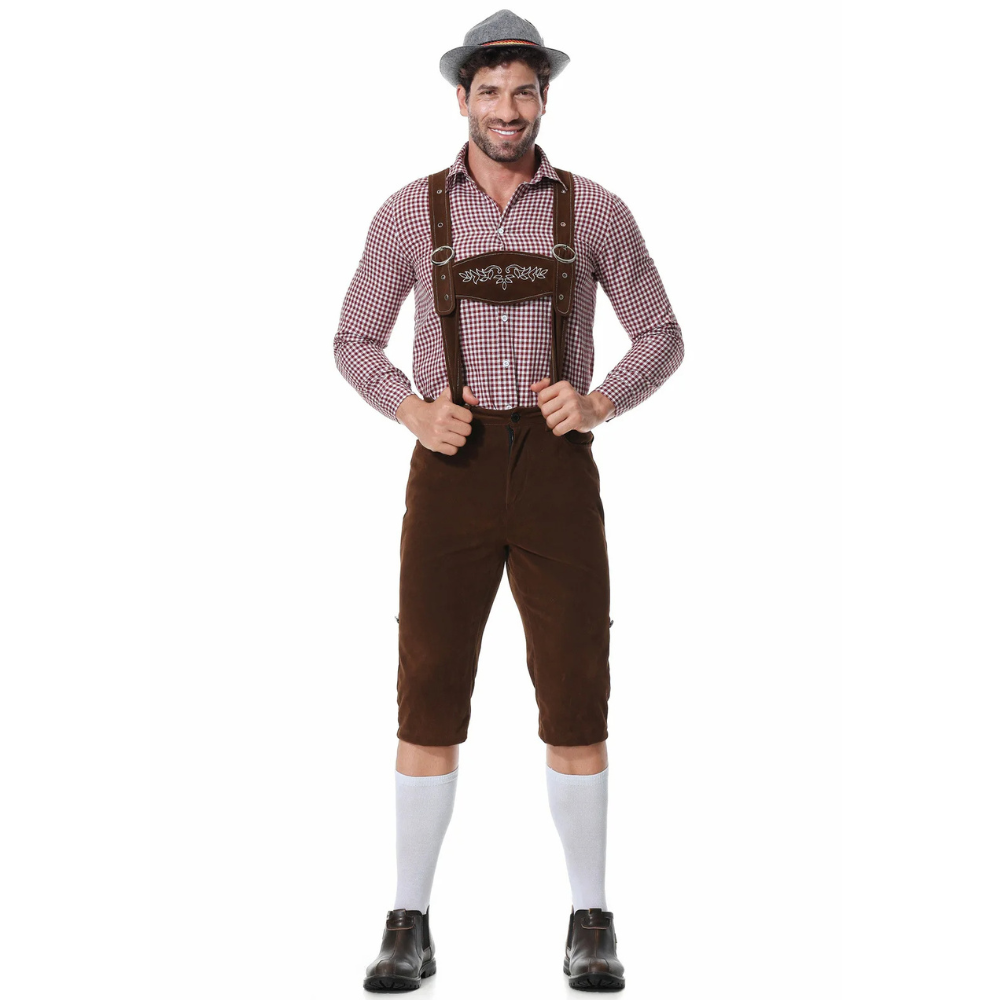 Nikolas – Klassisk lederhosen med skjorte