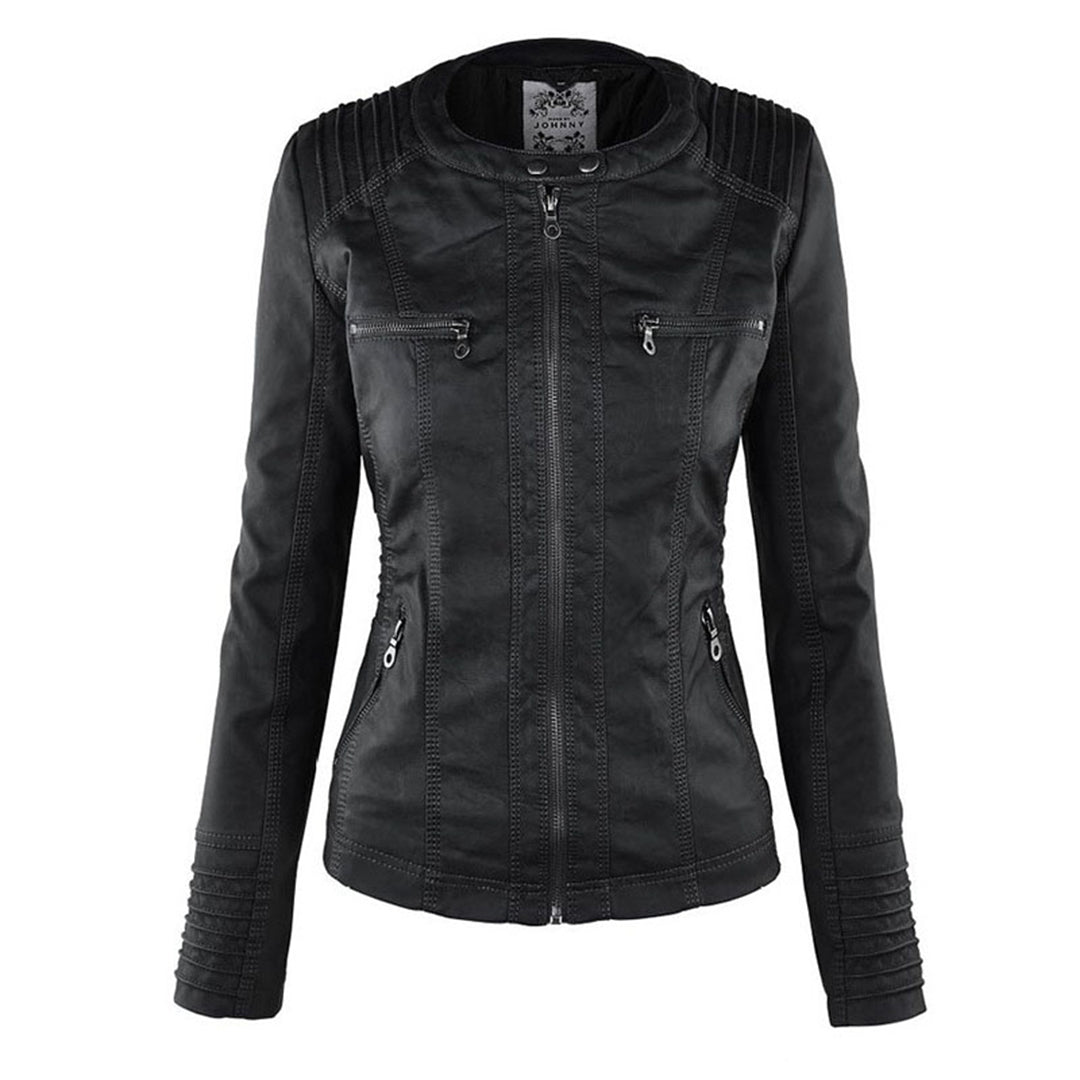 Selene – Giacca marrone con cappuccio (fit regolare)