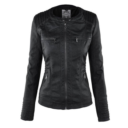 Selene – Giacca marrone con cappuccio (fit regolare)