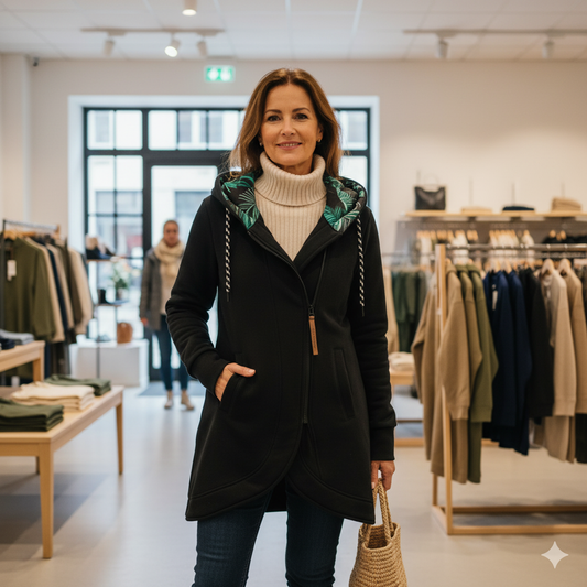 Liliana – Cardigan lavorata a maglia con cappuccio