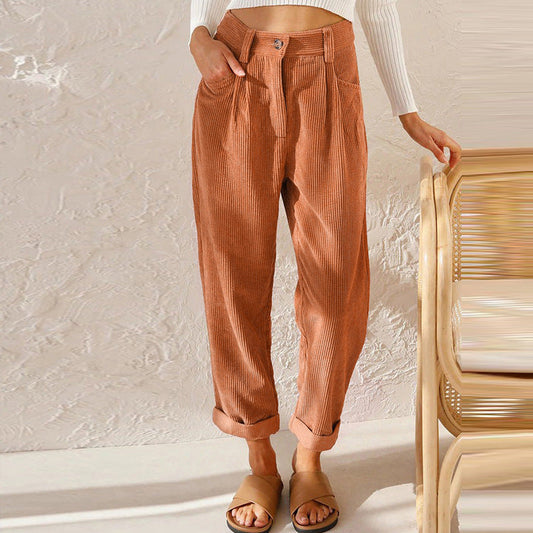 Sofie – Pantaloni in velluto a coste retrò