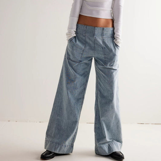 Laurel – Jeans boho in denim morbido