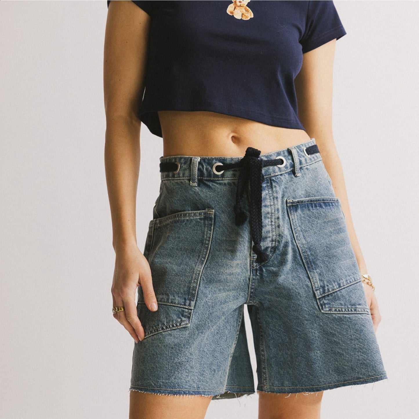Emma – Shorts in denim boho estivi