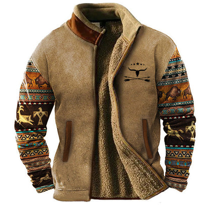 Enzo – Giacca casual da uomo in pile