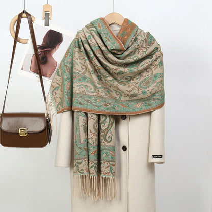 Irene™ – Sciarpa Due-in-Uno in Stile Cashmere Spesso