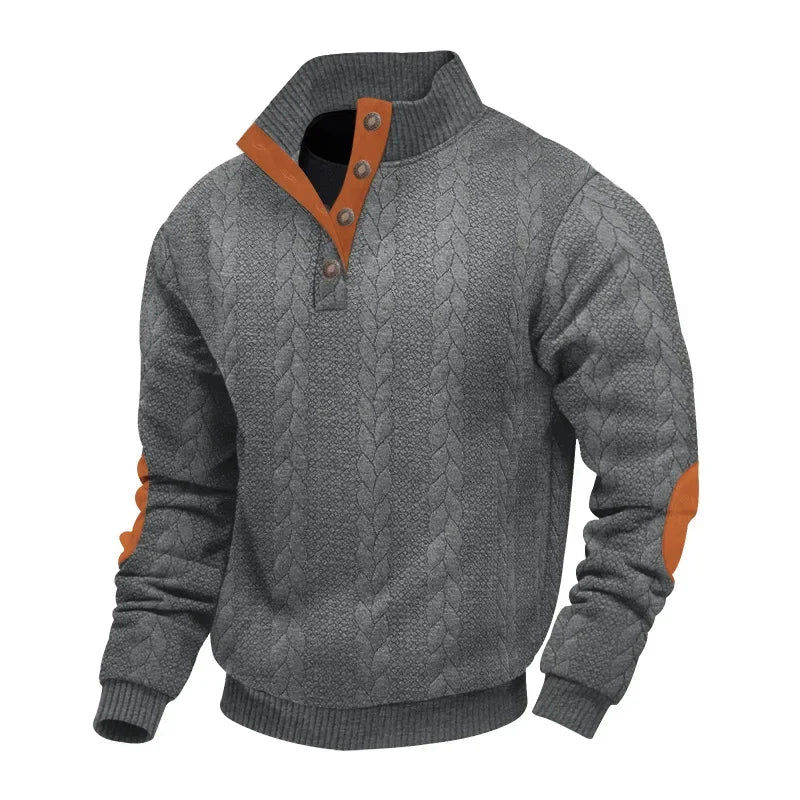 Ferdinando™ – Maglione da Uomo in Maglia Jacquard con Collo Alto