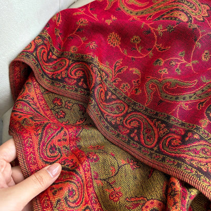 Tania™ – Sciarpa Pashmina Spessa con Frange