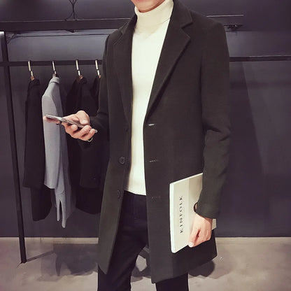 Antonio – Cappotto lungo in lana da uomo