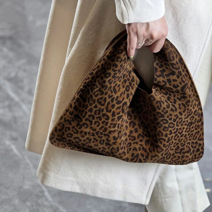 Agnese – Borsa a mano con motivo leopardato