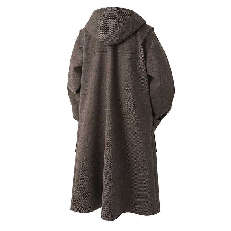 Dante - Trench spesso con cappuccio da uomo