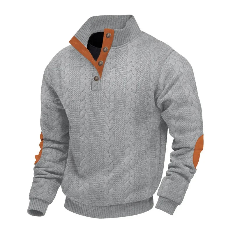 Ferdinando™ – Maglione da Uomo in Maglia Jacquard con Collo Alto