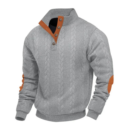 Ferdinando™ – Maglione da Uomo in Maglia Jacquard con Collo Alto