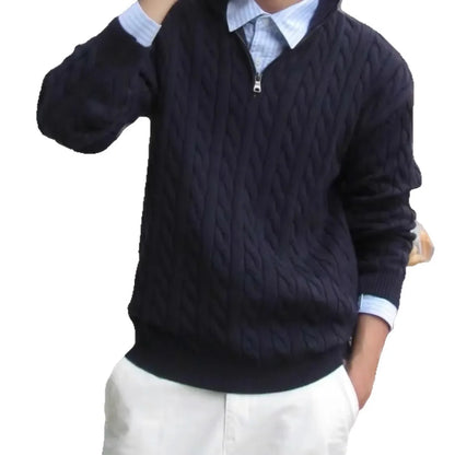 Rocco – Maglione lavorato a maglia a maniche lunghe da uomo