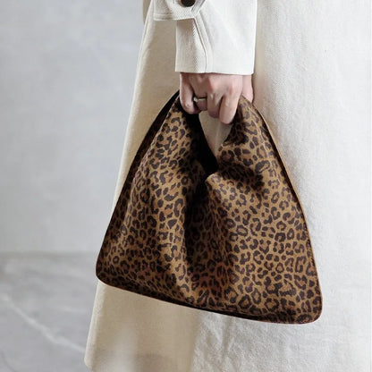 Agnese – Borsa a mano con motivo leopardato