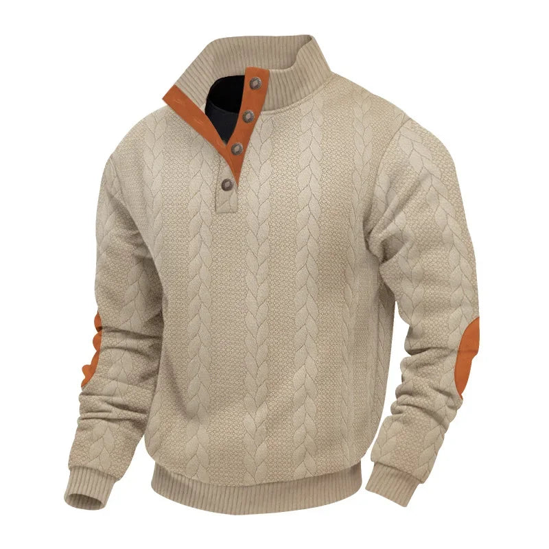 Ferdinando™ – Maglione da Uomo in Maglia Jacquard con Collo Alto