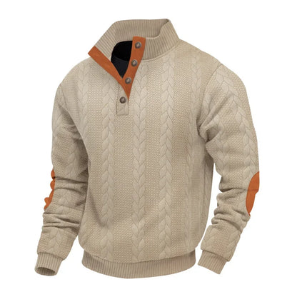 Ferdinando™ – Maglione da Uomo in Maglia Jacquard con Collo Alto