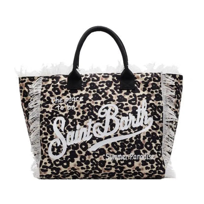 Savina – Borsa tote con stampa leopardata