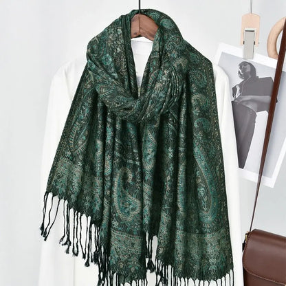 Adriana™  – Elegante Sciarpa Lunga con Stampa Etnica