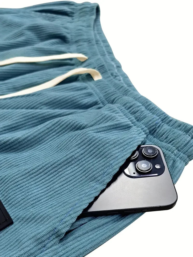 Kennedy™  – Pantaloni di Velluto a Coste in Tessuto Morbido