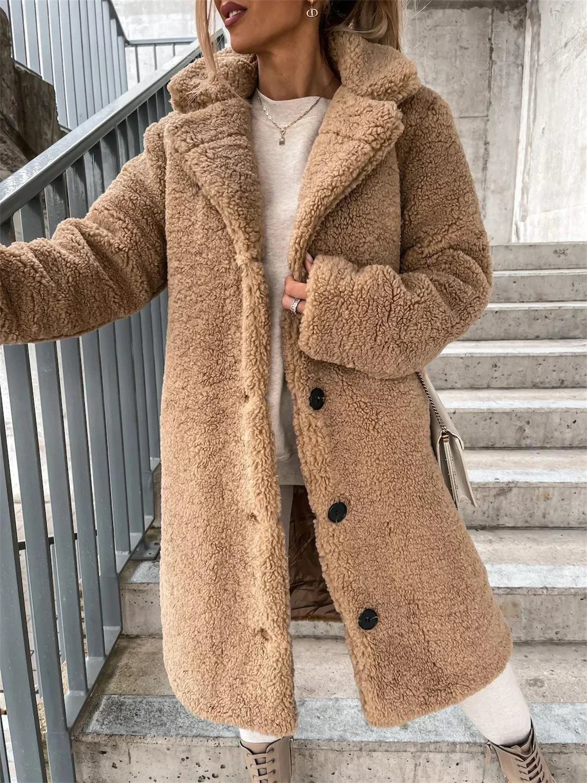 Jessica - Cappotto teddy elegante e avvolgente