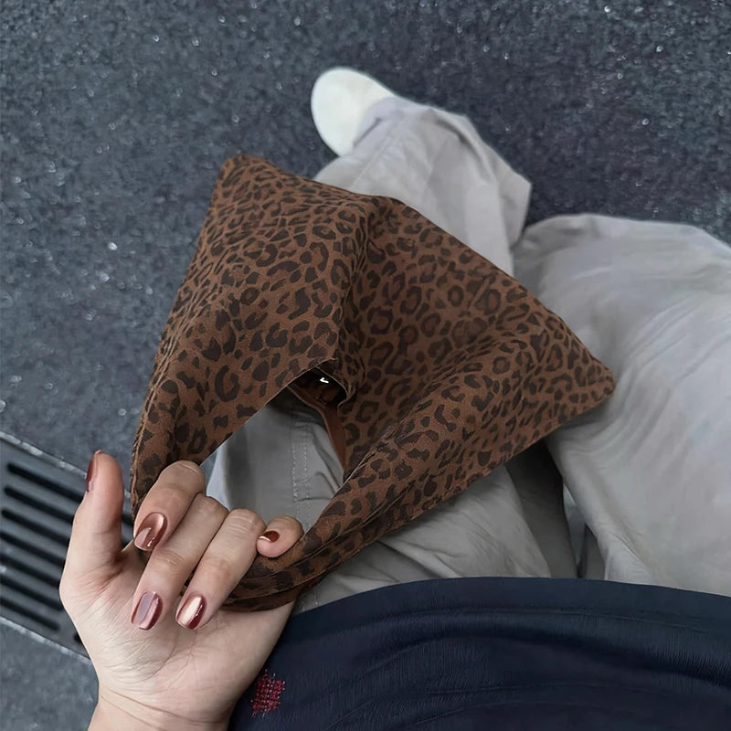Agnese – Borsa a mano con motivo leopardato