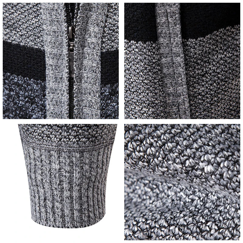 Alfredo – Giacca in Pile Spesso da Uomo Lavorata a Maglia