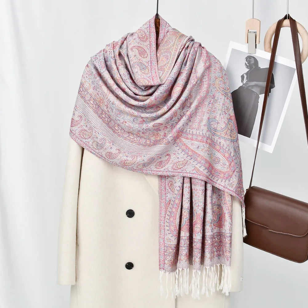Adriana™  – Elegante Sciarpa Lunga con Stampa Etnica