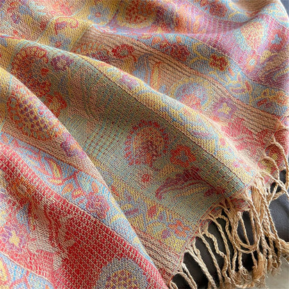Filomena™ – Sciarpa Pashmina in Cashmere Autunnale