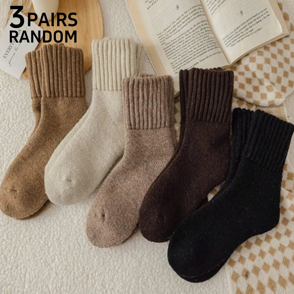 Carmine™  – Calze Invernali da Donna a Collo Alto