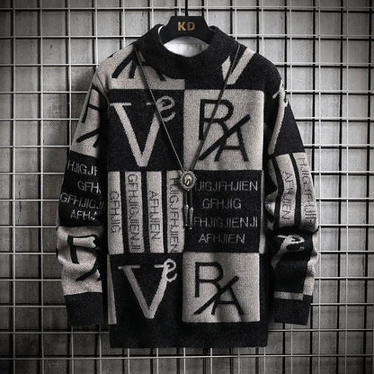 Manuele – Maglione girocollo stampato