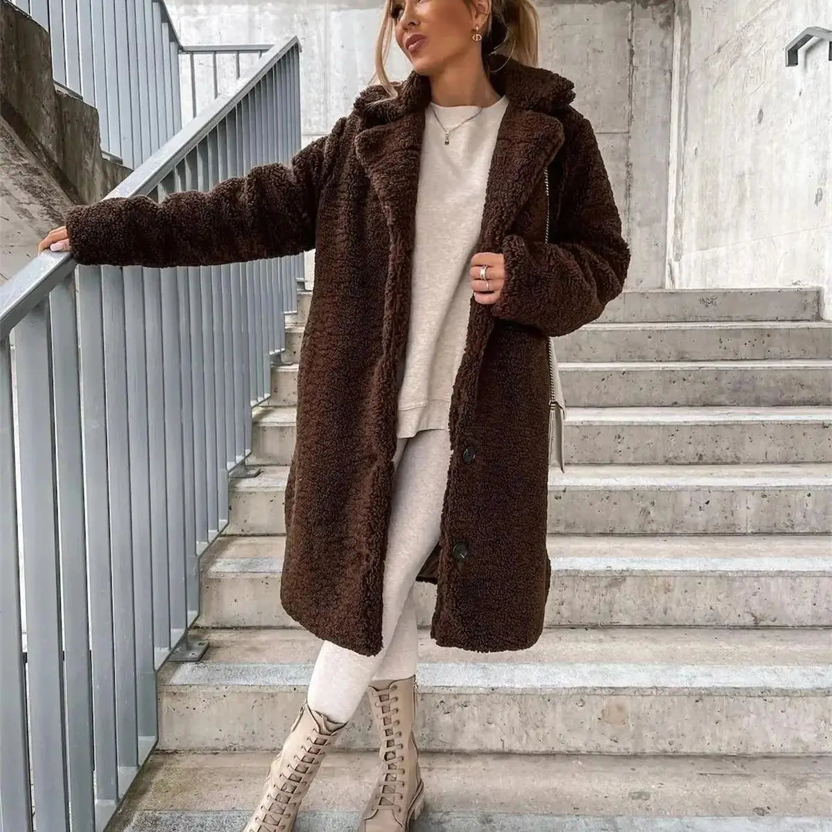 Jessica - Cappotto teddy elegante e avvolgente