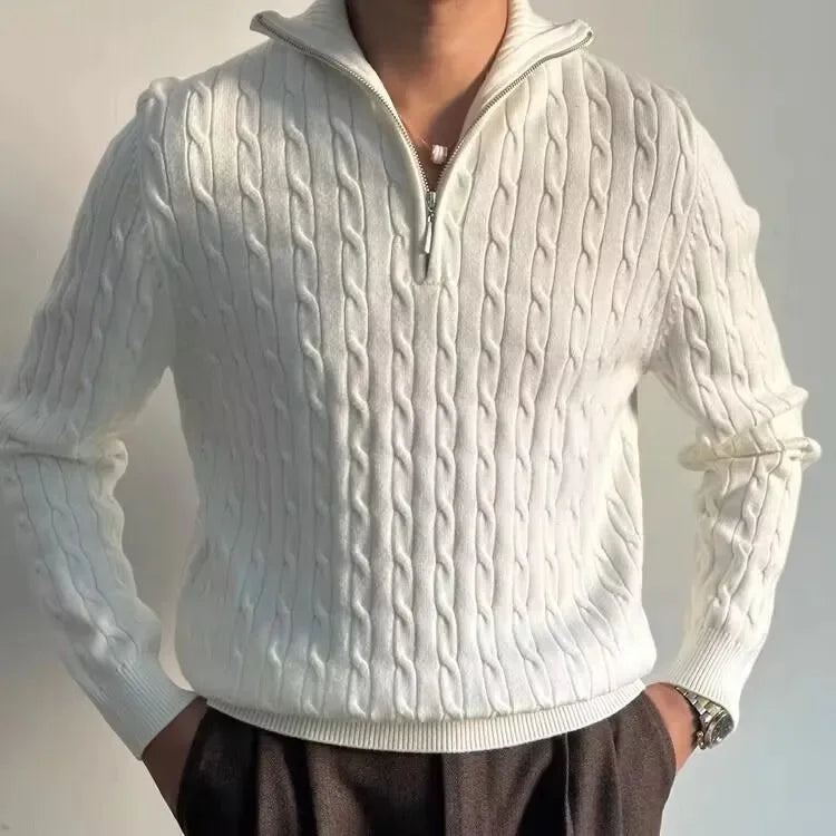 Rocco – Maglione lavorato a maglia a maniche lunghe da uomo